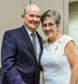 Ed Martin husband of outgoing President Candy Martin has just performed pinning ceremony.