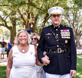 American Gold Star Mothers National President Sue Pollard with keynote speaker Lt. General Daniel O 'Donohue