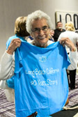 Past National President Terry Davis showing off her Convention T-shirt