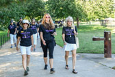 Gold Star Mothers National President Becky Christmas leads the way.