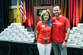 Gold Star Mother President Becky Christmas with Kevin M. Schmiegel CEO, Operation Gratitude ~ https://www.operationgratitude.com/