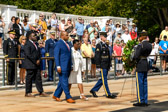Anton Gunn accompanies his Mother, American Gold Star Mothers National President Mona Gunn, with son Jamal following
