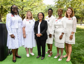 Admiral Michelle Howard, U.S. Navy, Retired with some of our Gold Star Mothers