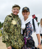 Gold Star Mother Lisa Marie Unger ( Proud Mother Of EN3 Ben Brunner ) and her good friend.