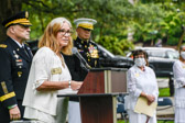 Elaine Brattain, National Chaplain does the Invocation