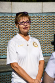 Patti Elliott,  National Secretary speaks at the World War II wreath laying ceremony.