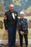 Marine Gunny Slagle with Gold Star Mother PNP Georgie Carter-Krell