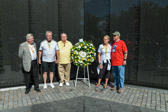 Sarah with her Vietnam Vet Buddies!