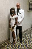 Gold Star Mom Sandra C. Johnson with LT Lawrence Taylor