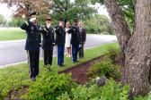 General Daniel R. Hokanson leads this salutte