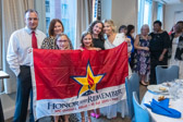 An Honor and Remember flag is presented to the family of SPC Daniel “Lucas” Elliott, <br /><br />George Lutz is the founder of Honor and Remember, Inc., a non-profit organization dedicated to perpetually recognizing fallen military heroes and their families. He founded the organization after losing his son, Corporal Tony Lutz, in Iraq in 2005. The organization's primary mission is to establish the Honor and Remember Flag as a public national symbol to honor those who died in military service.