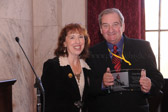 Diane Carlson Evans with George Dickie landscape architect