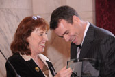 Diane Carlson Evans with Paul Mahon