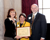 Diane Carlson Evans with Shirley Crowe and Brian Coval