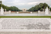 The dedication of the memorial was the culmination of an 11-year effort that started when the memorial was authorized by Congress on May 25, 1993. Construction began September 4, 2001, after several years of fund raising and public hearings. The memorial opened to the public on April 29, 2004. The dedication celebration spanned four days and included a WWII-themed reunion exhibition on the National Mall staged in partnership with the Smithsonian Institution’s Center for Folk life and Cultural Heritage, a service of celebration and thanksgiving at the Washington National Cathedral, and an entertainment salute to WWII veterans from military performing units.