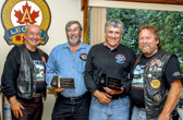 Jacques Gendron, Vietnam Vet, and Gilles Sauve CVVQ present awards of thanks and appreciation.