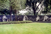 Since the dedication several modifications have been incorporated: a kiosk to provide shelter for National Park Service personnel and a computer system with data housing the "Honor Role," which was accessible to the public. Correcting accessibility issues and replacement of the lighting in the statuary and along the mural wall with a state-of-the-art fiber optic system were required.