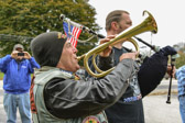 'Ant'  Anthony Montagno plays Taps accompanied on the bag pipes by Bill Carter.