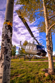 UH-1D 64-13670 Huey Helicopter.  The Bell Iroquois UH-1 (Huey) is the most widely used helicopter in the world and its distinguished service in Vietnam also makes it the most recognized. This aircraft was brought to Vietnam Veterans Memorial State Park by the New Mexico National Guard in May 1999.