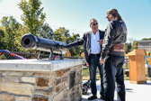 Bill Gafford and Bill DeBlander having a lighter moment about this monuments history.