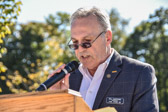 Bill Gafford, the President of the Vietnam Veterans of America Chapter 67 making some closing remarks.