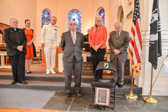Ralph W. Galati, Former Captain, USAF POW – Vietnam Veteran, Director of Veterans Services – St Joseph’s University and  Lisa Beichl, Author of “Reported Killed in Action: An Unexpected Soldier, A Remarkable Life” Daughter of WWII POW George Beichl assisted in the unveiling of this meaningful memorial to honor our Prisoners of War & those 'Still Missing' in Action.