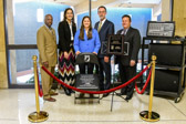 West Chester University unveiled their POW-MIA National Chair of Honor on November 15, 2016.<br />Unidentified gentleman, Lillian Morrison Veterans Center Coordinator, Sarah Tolley President of SVG, Dr. Chris Fiorentino Interim President of West Chester University and John Villella Chief of Staff and Executive Deputy to the President.  Dedication November 15, 2016.