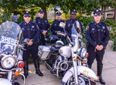 Members of the Chester County sheriff’s department were escorts for the Return Home, funeral of MIA Major Louis Fulda Guillermin.