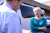 The Ex-wife of MIA Major Louis Fulda Guillermin being interview upon the arrival of his DNA identified remains at Philadelphia International Airport on Friday, October 4, 2013.