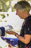 Some spent cartridges from the 21 gun salute are also presented to the ex-wife.