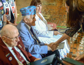 Former US Army Korean War POW Charles Egresitz receives his proclamation.