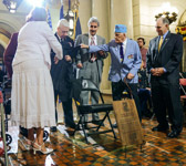 The unveiling of this “One Empty Seat”.