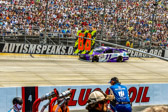 "Denny" Hamlin FedEX race car driver in his #11 Toyota.