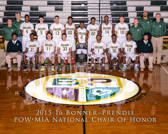 2015-2016  Bonner-Prendie Varsity Basketball Team.