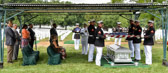 Bravo Company is home to the Marine Corps Body Bearer Section. The section is comprised of 15 Marine infantrymen whose primary mission is to bear the caskets at funerals for Marines, former Marines, and Marine family members at Arlington National Cemetery and the surrounding cemeteries in the National Capitol Region. On occasion, they are called to travel to locations all around the country to support funerals for senior statesmen, heads of state, and former Presidents of the United States.