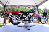 The hero bike is the largest, the heaviest and most significant piece ever left at 'The Wall'.<br />The hero bike honors the 37 men from Wisconsin listed as either prisoners of war or missing in action.<br />“This motorcycle was left at The Wall in 1995 by this group of veterans. They were part of Rolling Thunder's Demonstration Ride For Freedom.