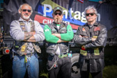 Fred 'Fritz' Reiman (President NamKnights/MC),  Robert Patrick T2 (Boozefighters M/C) and Jack Quigley (Founder NamKnights/MC)