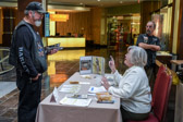 Gold Star Father Dave Lalush and Judith Young discuss  the Gold Star Mothers National Monument Foundation project.