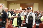 Saturday's Conference meeting started off with a Salute to our Flag, moment of silence, Invocation/Opening Prayer and our Mission Statement