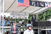 Republican Presidential candidate Donald J. Trump addresses the audience.
