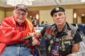 Tarawa Marine Pfc. Richard “Dick” Otte with Rolling Thunder® Executive Director Artie Muller