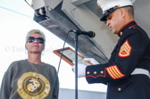 The Marines of Tuns Tavern honored Barbara 'Mama-san' Cunningham for all of her efforts.
