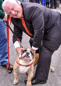 Our mascot stole Judge Jimmy's $25.00 cigar