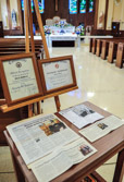 St. Francis Country House Chapel. Sarge resided here since 2002, after losing his sight.