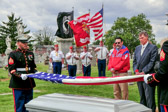 This Flag of the United States of America will be folded 13 times and handed to the next of kin.