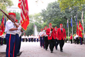 Commandant Neil B. Corley and Les Rouse leading the Pennsylvania Detachment Commandants.