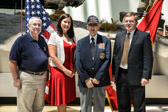 Stephen Hansen MgySgt (ret), Katie Rasdorf, C. J. Daigle Maj (ret) and Mark Noah.