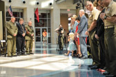 Before ceremonies started there was a moment of silence.