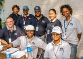 Our operation depends on volunteers from various sources and much of the equipment is donated. People come together to make this happen. The Military, Public Officials, Utilities, Unions, Clergy, Veteran Organizations and Veteran Advocate Services.