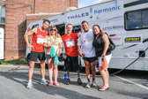 Jamie Jobson, Tina Lare, Mark Ormrod, Charles Padilla and Jaime Alper helped welcome the team upon their arrival in Collingdale, PA.